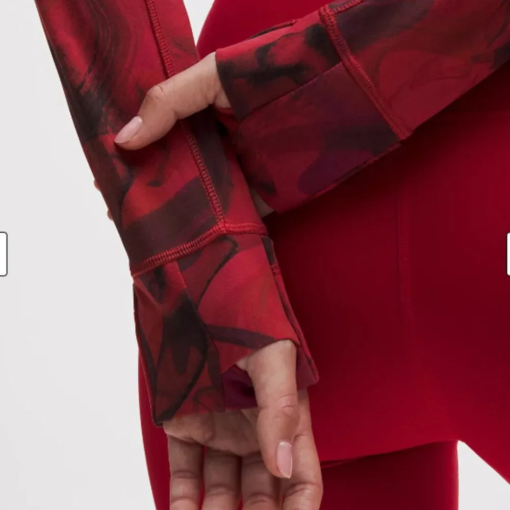 Lululemon 2026 Lunar New Year Define Cropped Jacket Nulu- Lunar Plumes Red Multi - Picture 4 of 6